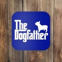 French Bulldog Father Dad Gift The Dogfather Gift Funny Gift Coaster thumb 0