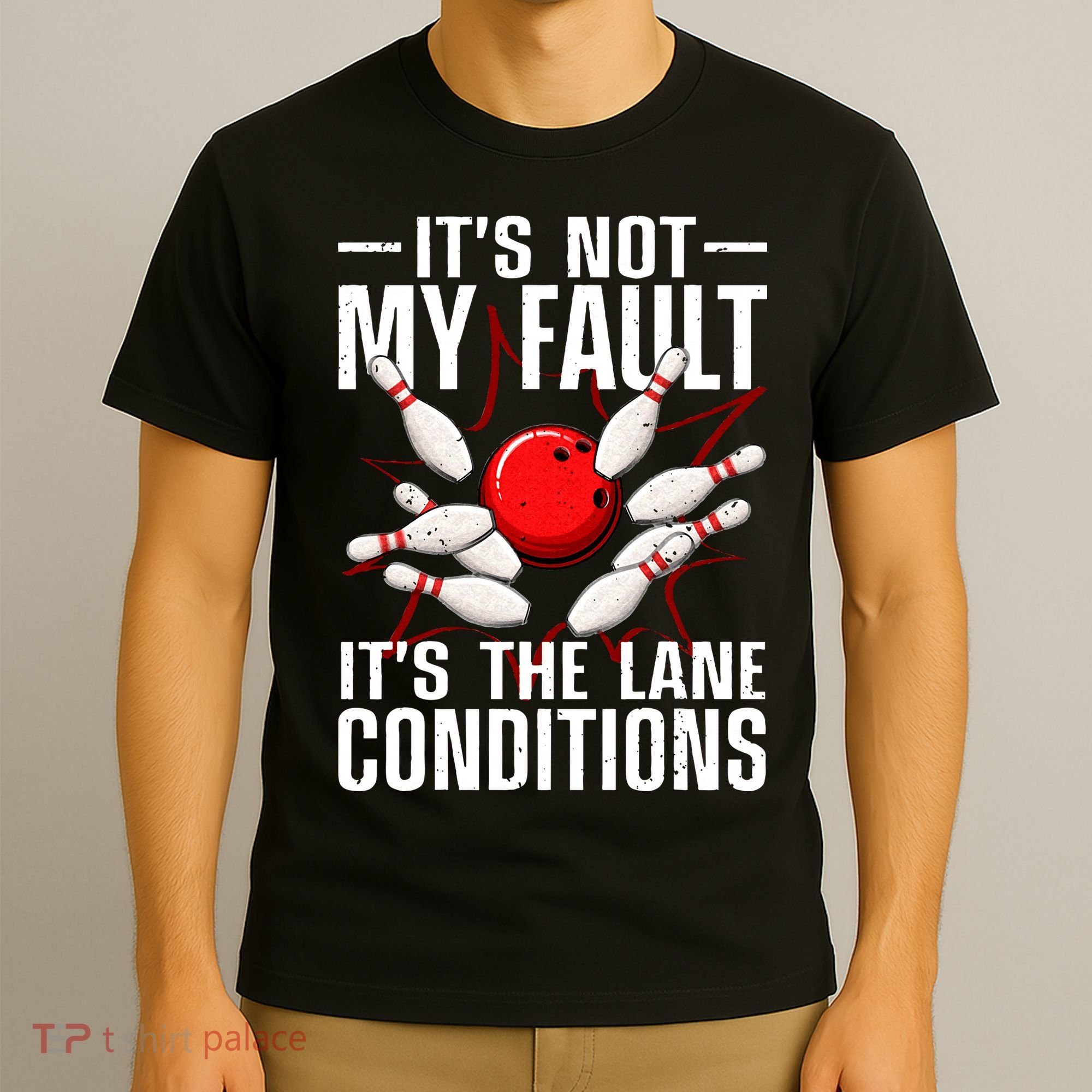 Funny Bowling For Men Women Bowler Team Bowling Lane Spare T-Shirt