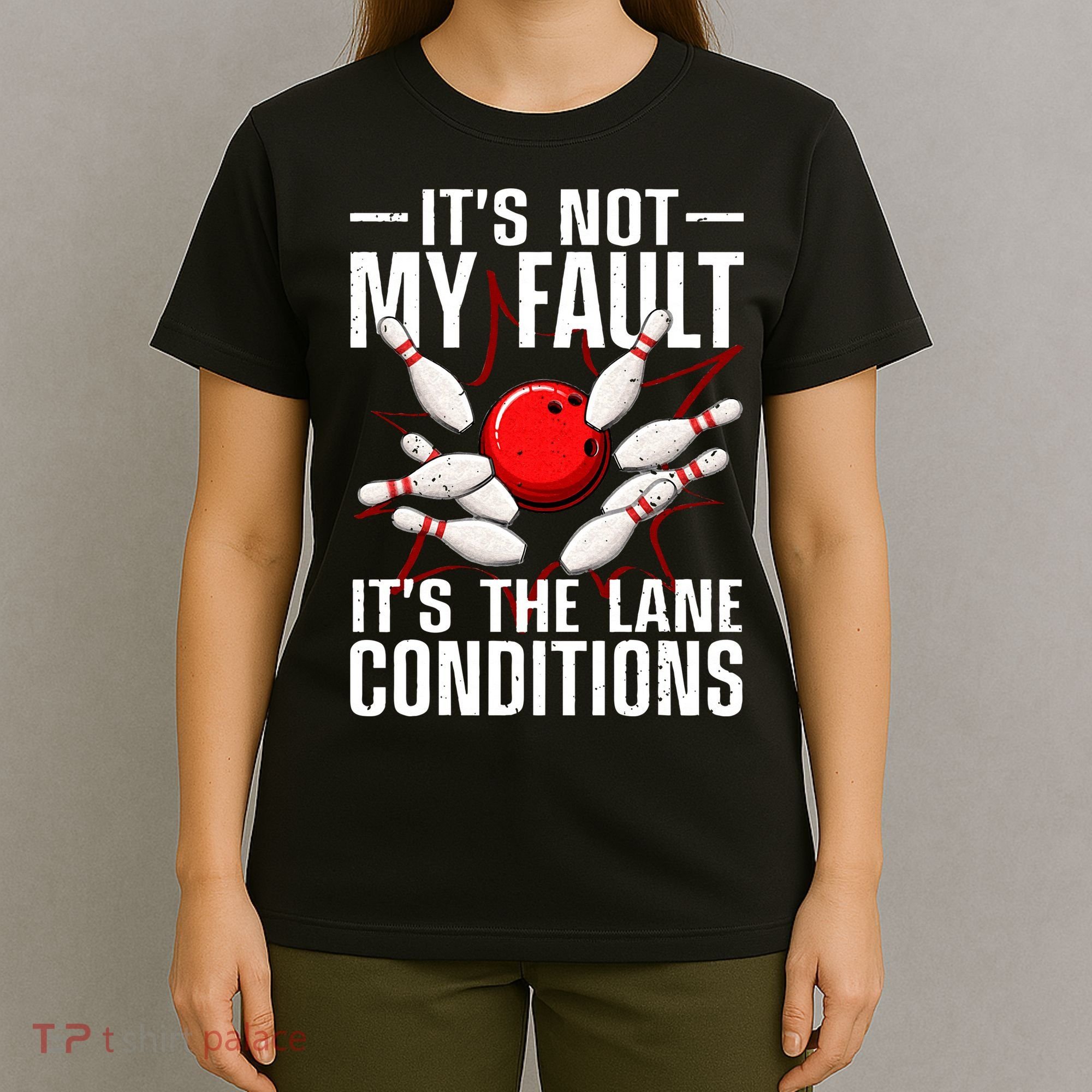 Funny Bowling For Men Women Bowler Team Bowling Lane Spare T-Shirt