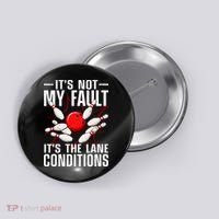 Funny Bowling For Men Women Bowler Team Bowling Lane Spare Button thumb 0