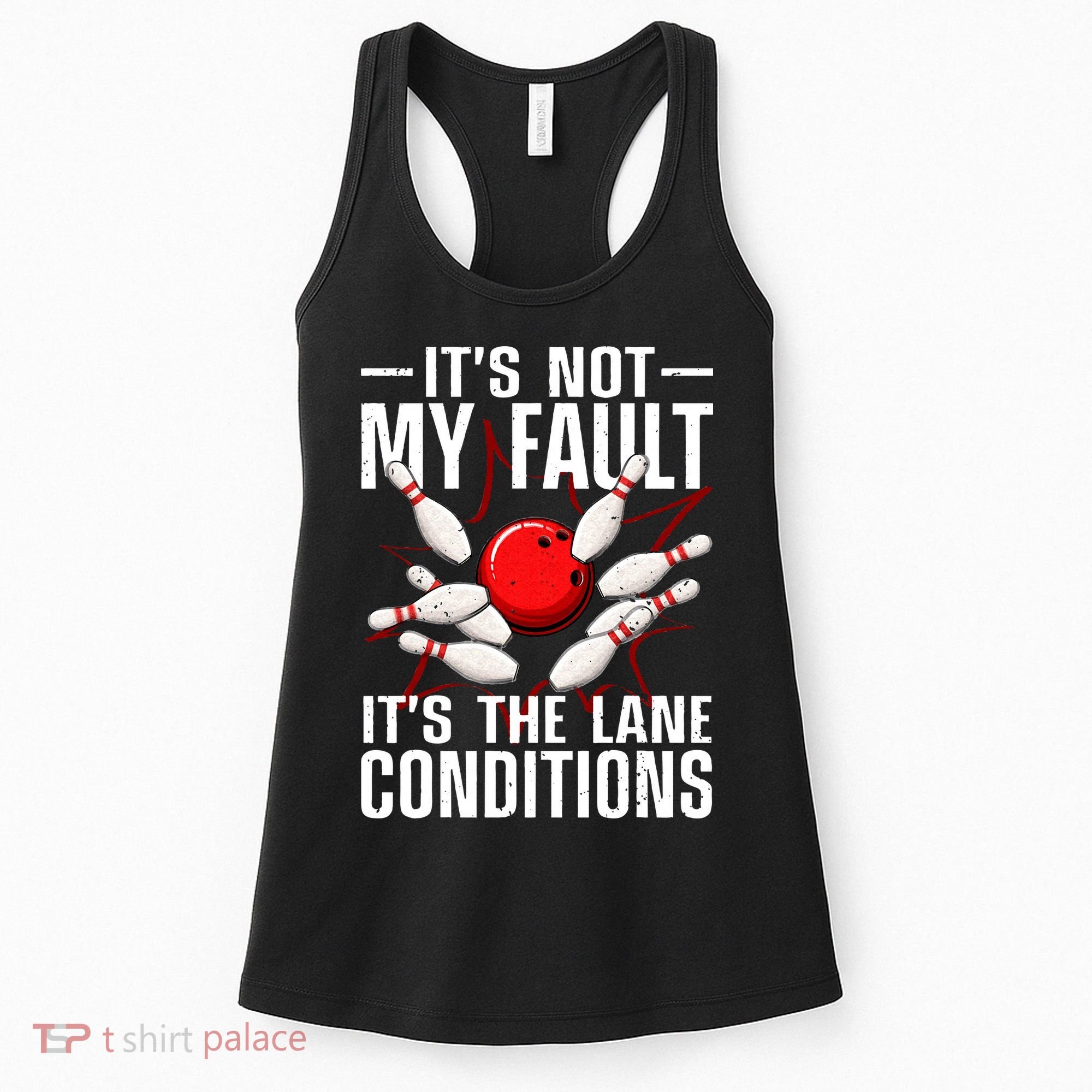 Funny Bowling For Men Women Bowler Team Bowling Lane Spare Women's Tank Top