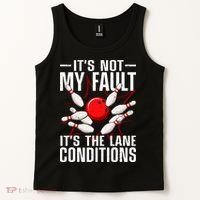 Funny Bowling For Men Women Bowler Team Bowling Lane Spare Tank Top thumb 2