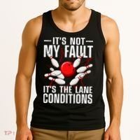 Funny Bowling For Men Women Bowler Team Bowling Lane Spare Tank Top thumb 3