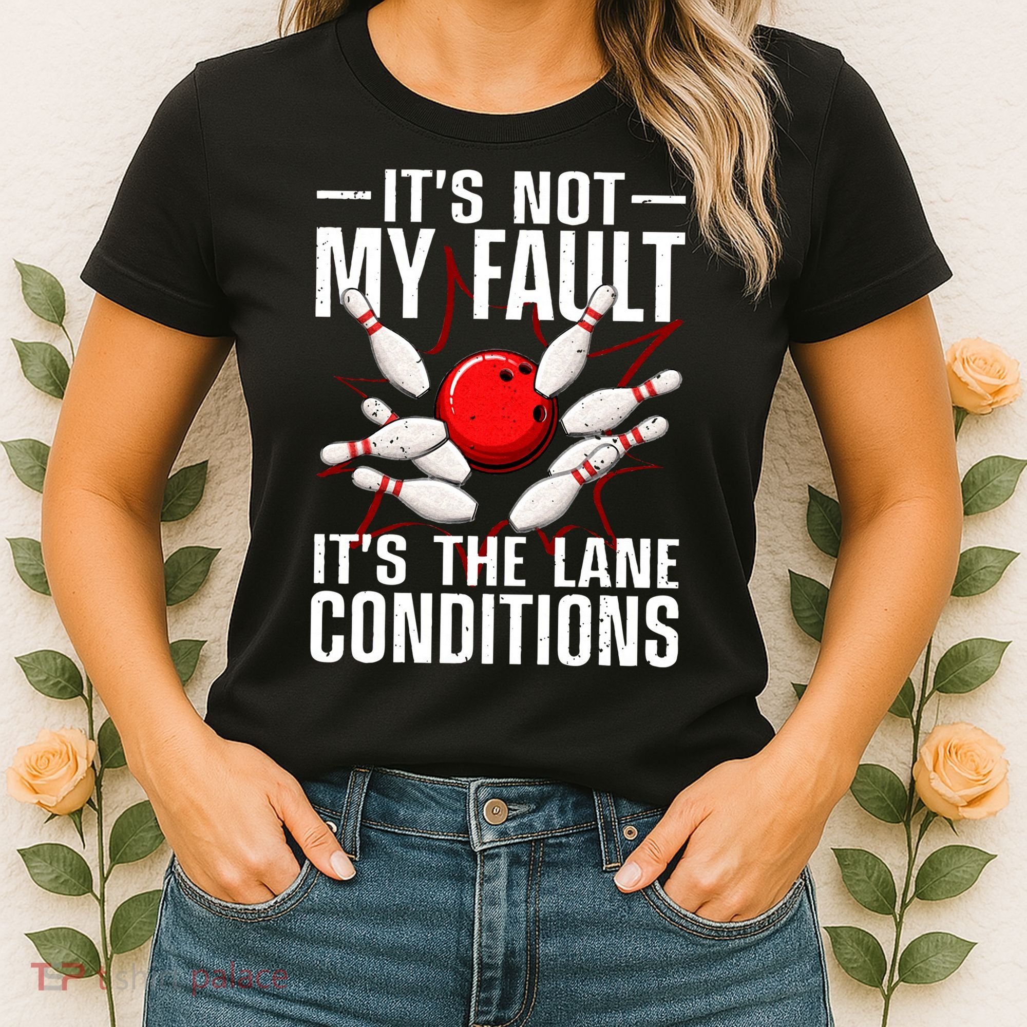 Funny Bowling For Men Women Bowler Team Bowling Lane Spare Women's T-Shirt