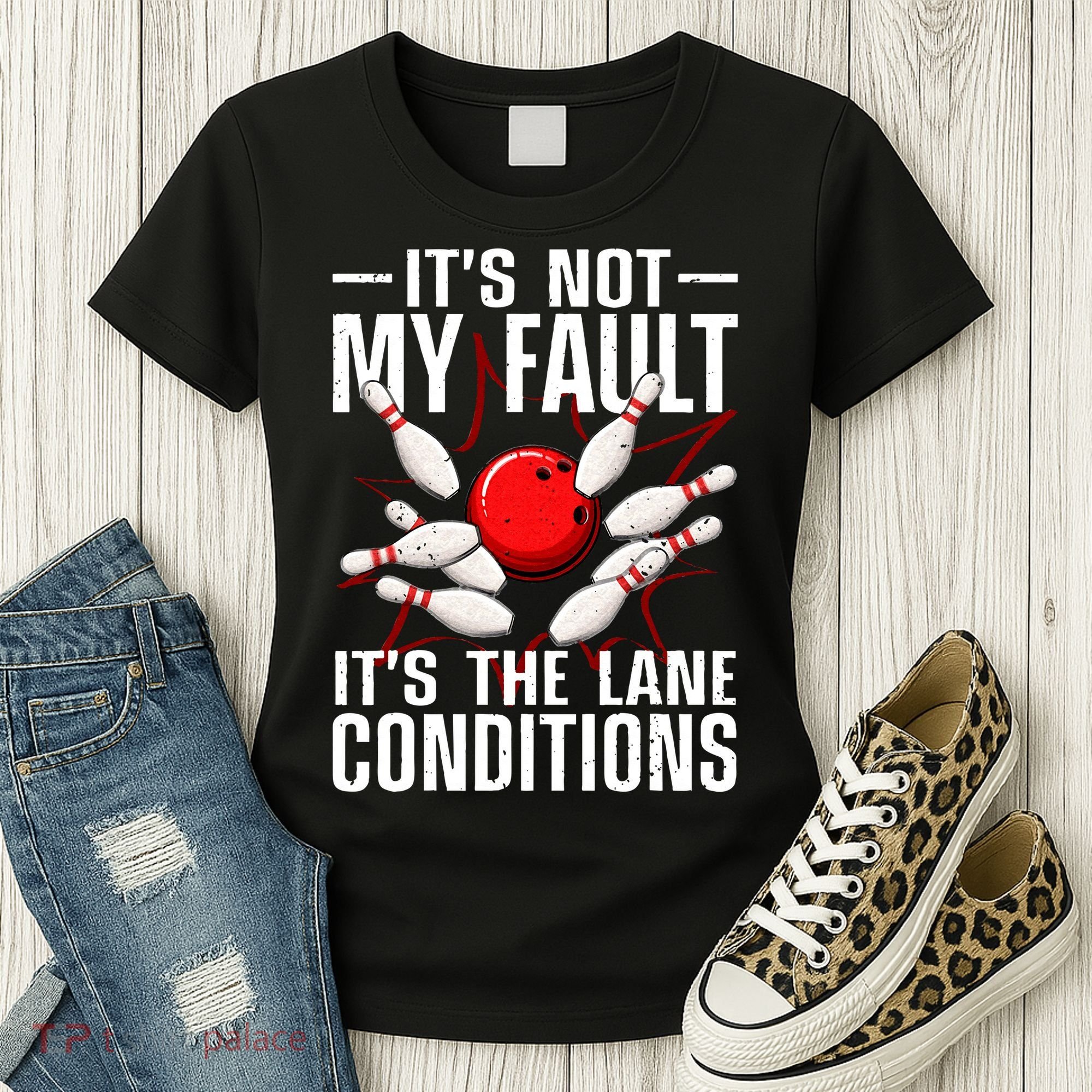 Funny Bowling For Men Women Bowler Team Bowling Lane Spare Women's T-Shirt