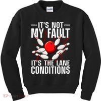 Funny Bowling For Men Women Bowler Team Bowling Lane Spare Kids Sweatshirt thumb 0