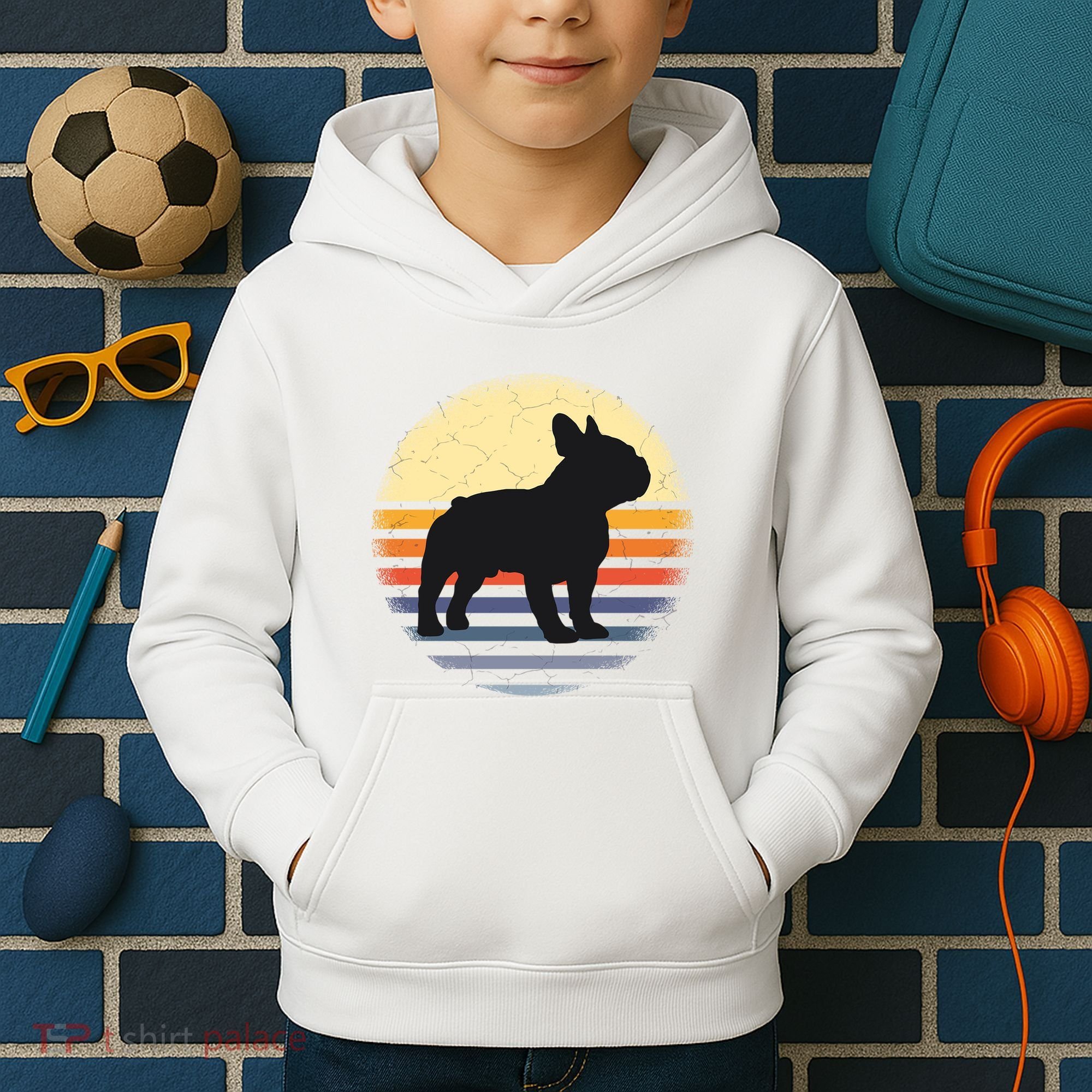 French Bulldog Funny Gift And Cute Gift Kids Hoodie