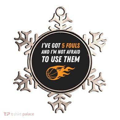 Funny Basketball Funny Gift 5 Fouls Ornament
