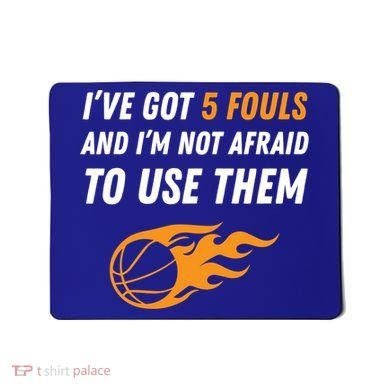 Funny Basketball Funny Gift 5 Fouls Mousepad