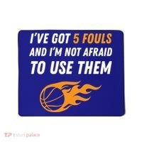 Funny Basketball Funny Gift 5 Fouls Mousepad thumb 0