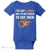 Funny Basketball Funny Gift 5 Fouls Baby Bodysuit thumb 0