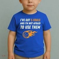 Funny Basketball Funny Gift 5 Fouls Toddler T-Shirt thumb 2