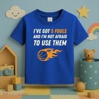 Funny Basketball Funny Gift 5 Fouls Toddler T-Shirt thumb 3