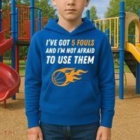 Funny Basketball Funny Gift 5 Fouls Kids Hoodie thumb 2
