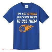 Funny Basketball Funny Gift 5 Fouls Kids T-Shirt thumb 0