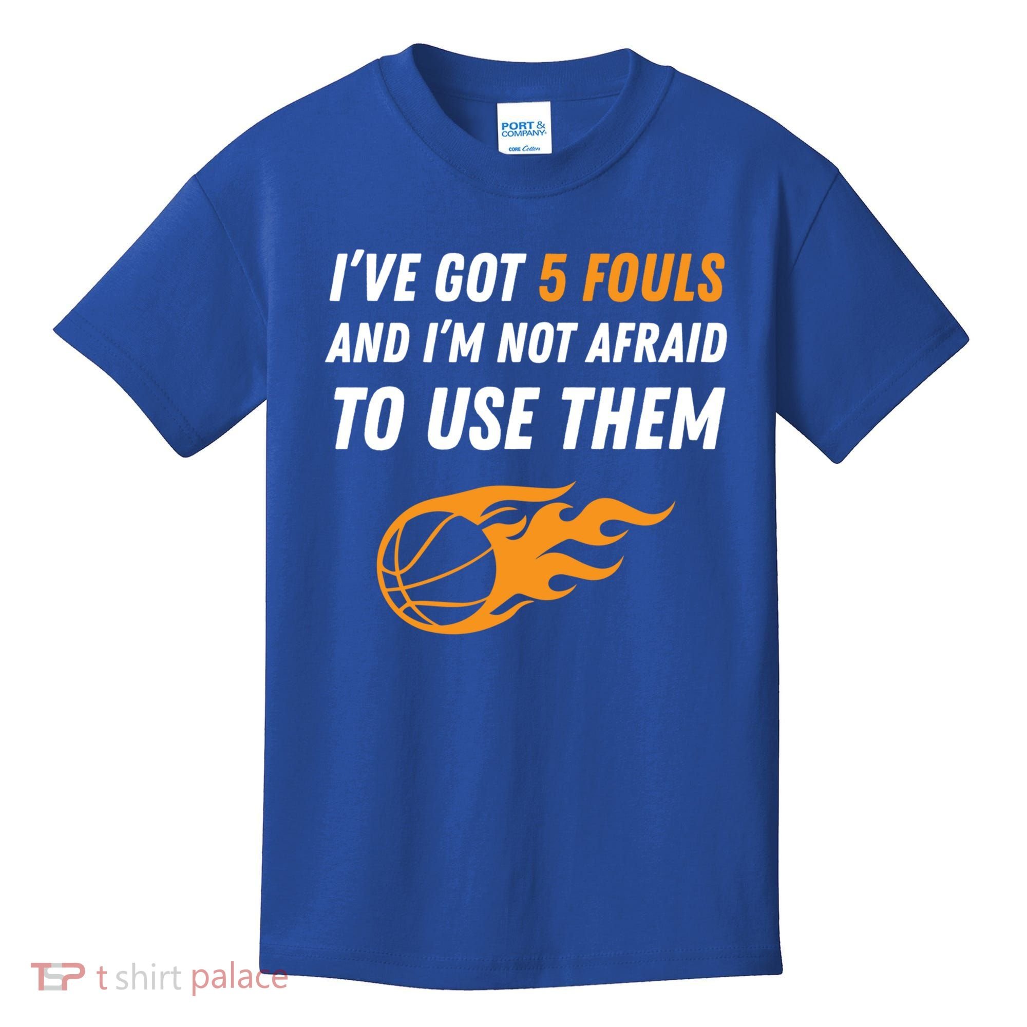 Funny Basketball Funny Gift 5 Fouls Kids T-Shirt