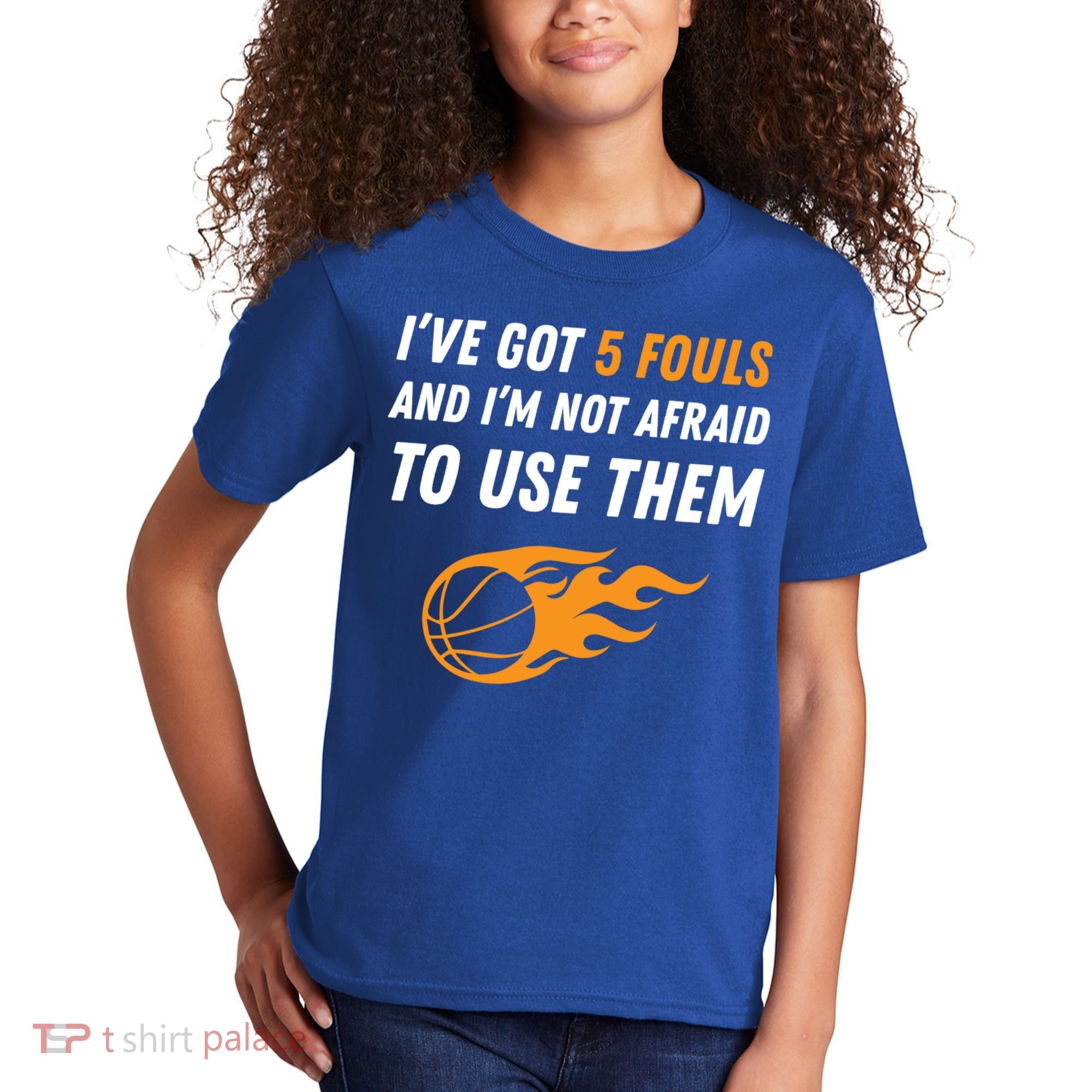 Funny Basketball Funny Gift 5 Fouls Kids T-Shirt