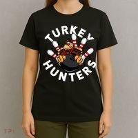 Funny Bowling For Or Adults Turkey Hunters T-Shirt thumb 4