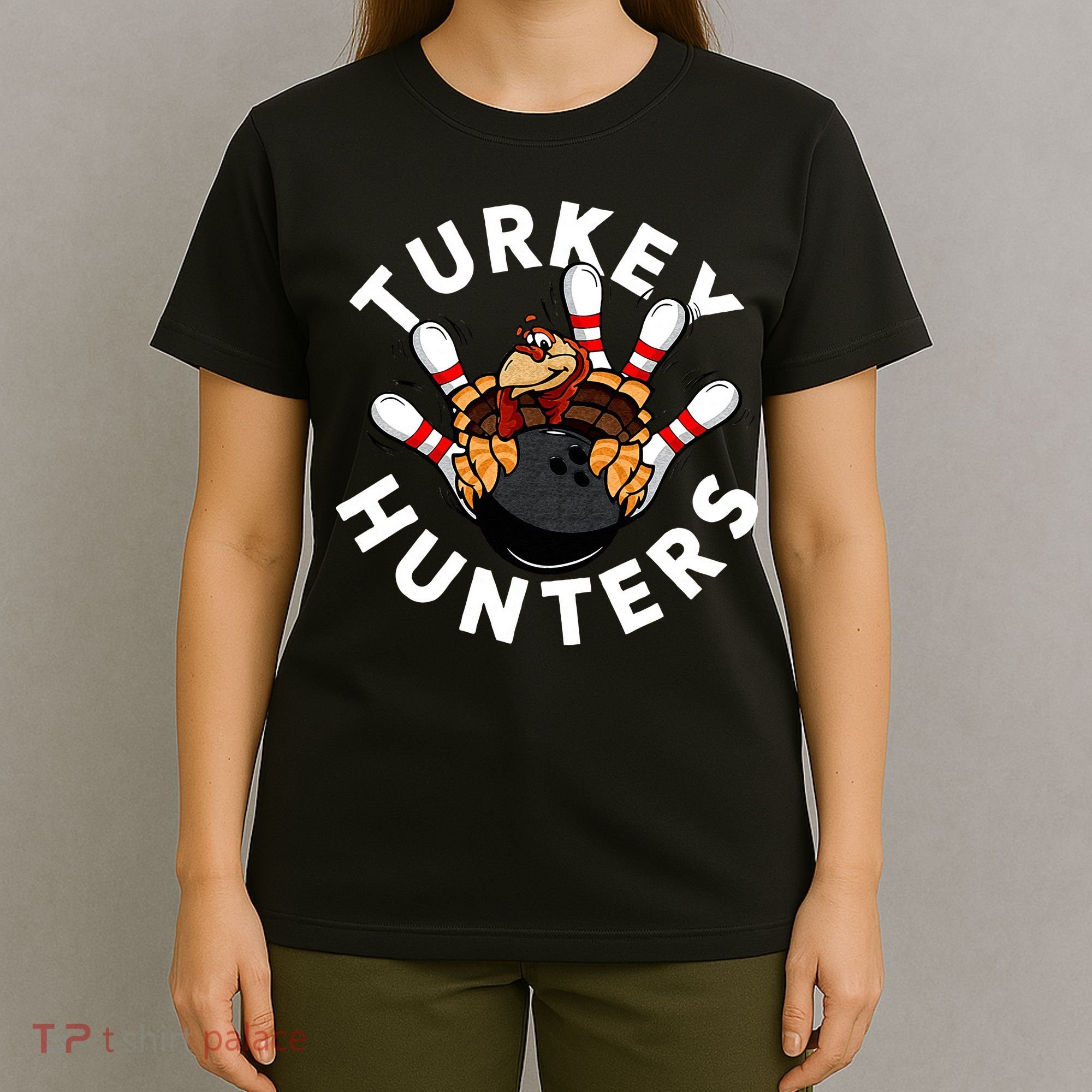 Funny Bowling For Or Adults Turkey Hunters T-Shirt