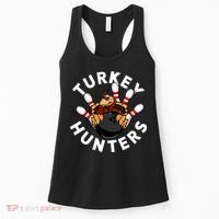 Funny Bowling For Or Adults Turkey Hunters Women's Tank Top thumb 0