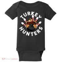 Funny Bowling For Or Adults Turkey Hunters Baby Bodysuit thumb 0
