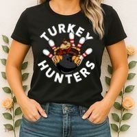 Funny Bowling For Or Adults Turkey Hunters Women's T-Shirt thumb 2