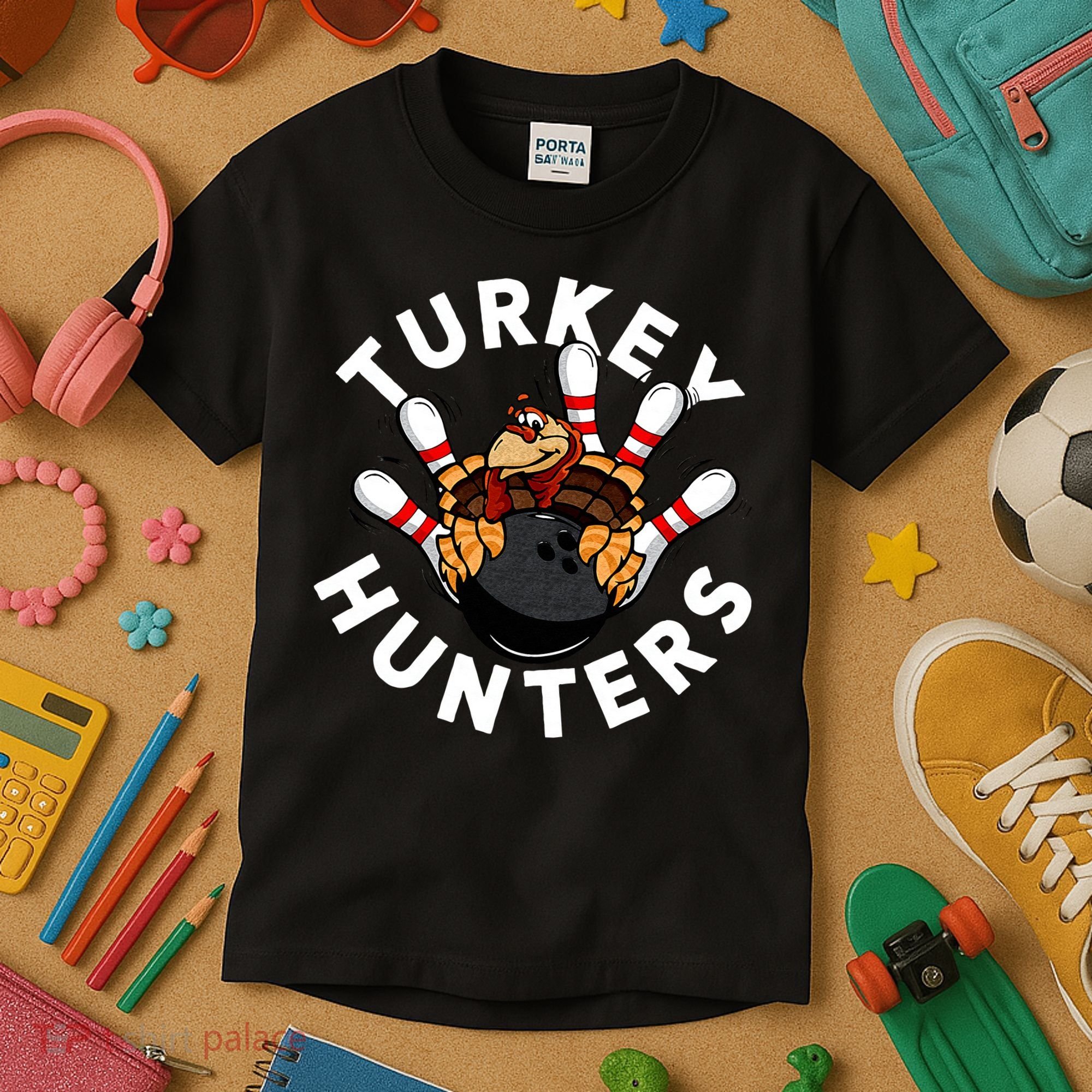 Funny Bowling For Or Adults Turkey Hunters Kids T-Shirt