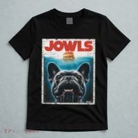 Funny Black French Bulldog Jowls Top Frenchie Mom Dog Dad T-Shirt thumb 5