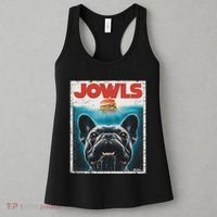 Funny Black French Bulldog Jowls Top Frenchie Mom Dog Dad Women's Tank Top thumb 3