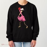 Flamingo Baseball Flamingo Playing Baseball Flamingo Women's Sweatshirt thumb 0