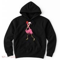 Flamingo Baseball Flamingo Playing Baseball Flamingo Hoodie thumb 0