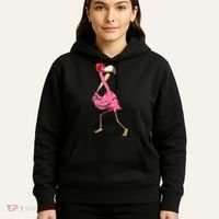 Flamingo Baseball Flamingo Playing Baseball Flamingo Hoodie thumb 5