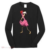 Flamingo Baseball Flamingo Playing Baseball Flamingo Long Sleeve Shirt thumb 0