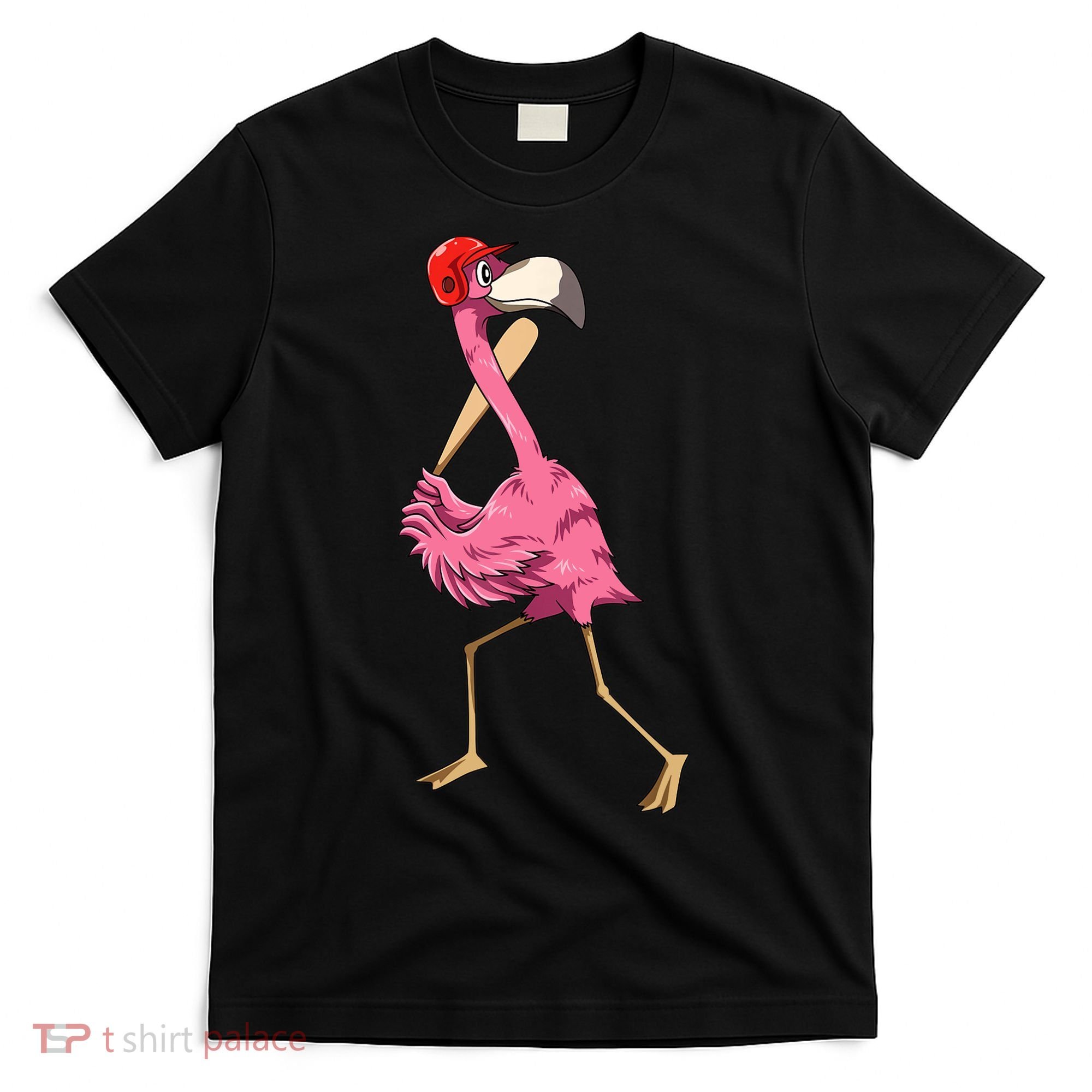 Flamingo Baseball Flamingo Playing Baseball Flamingo T-Shirt