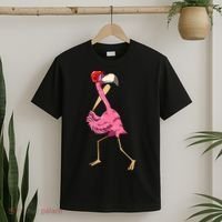 Flamingo Baseball Flamingo Playing Baseball Flamingo T-Shirt thumb 2