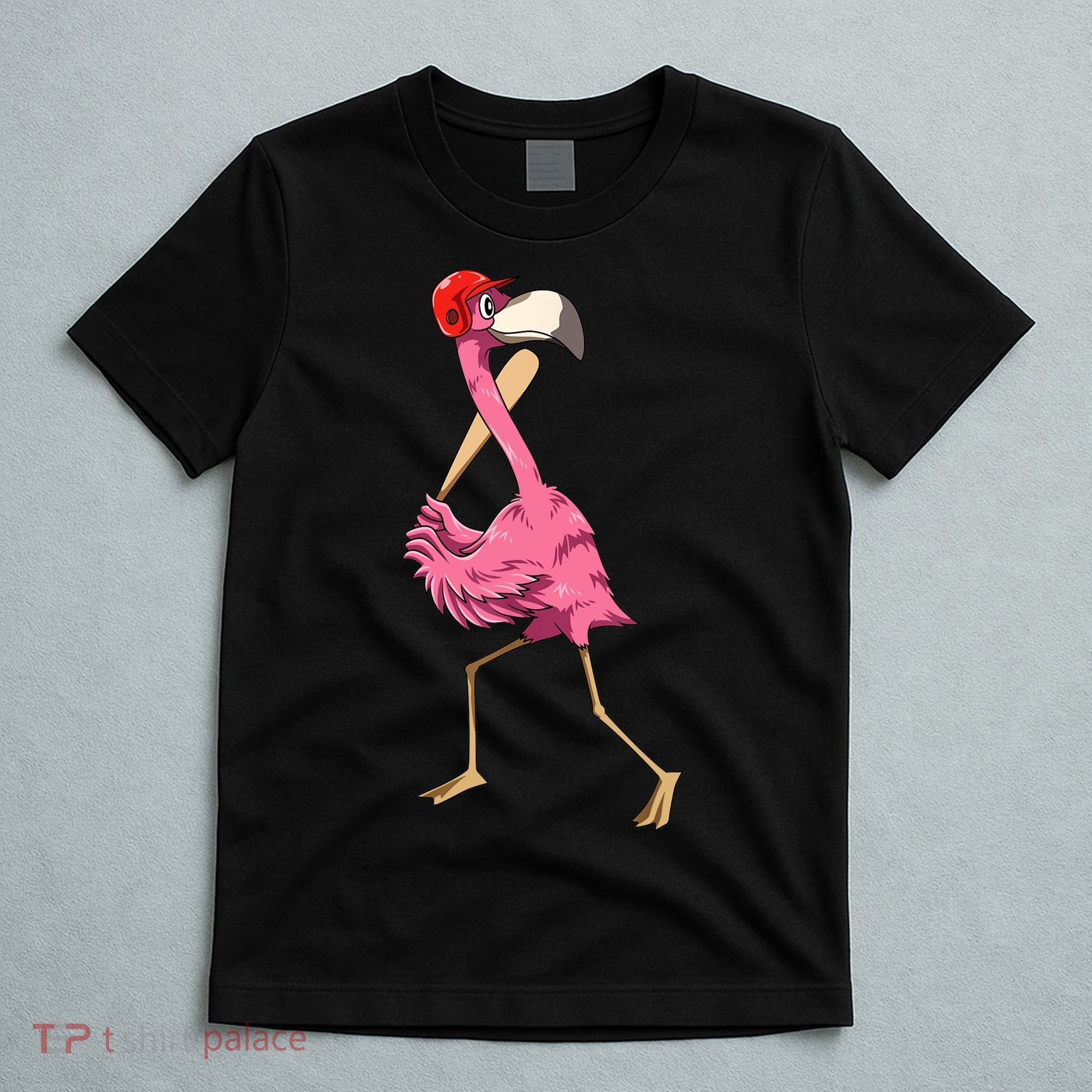 Flamingo Baseball Flamingo Playing Baseball Flamingo T-Shirt