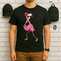 Flamingo Baseball Flamingo Playing Baseball Flamingo T-Shirt thumb 6