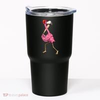 Flamingo Baseball Flamingo Playing Baseball Flamingo Tumbler thumb 0
