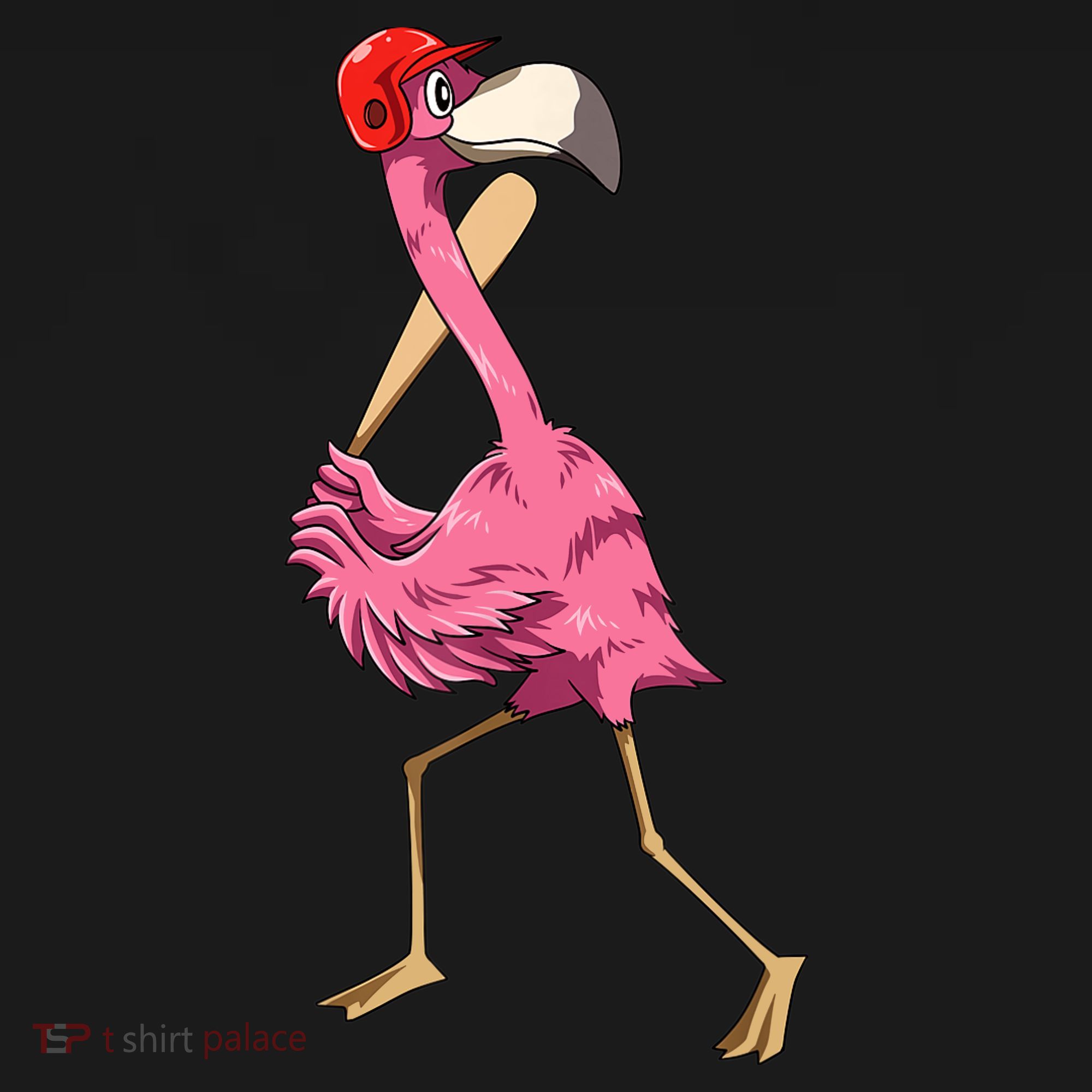 Flamingo Baseball Flamingo Playing Baseball Flamingo Baby Bodysuit