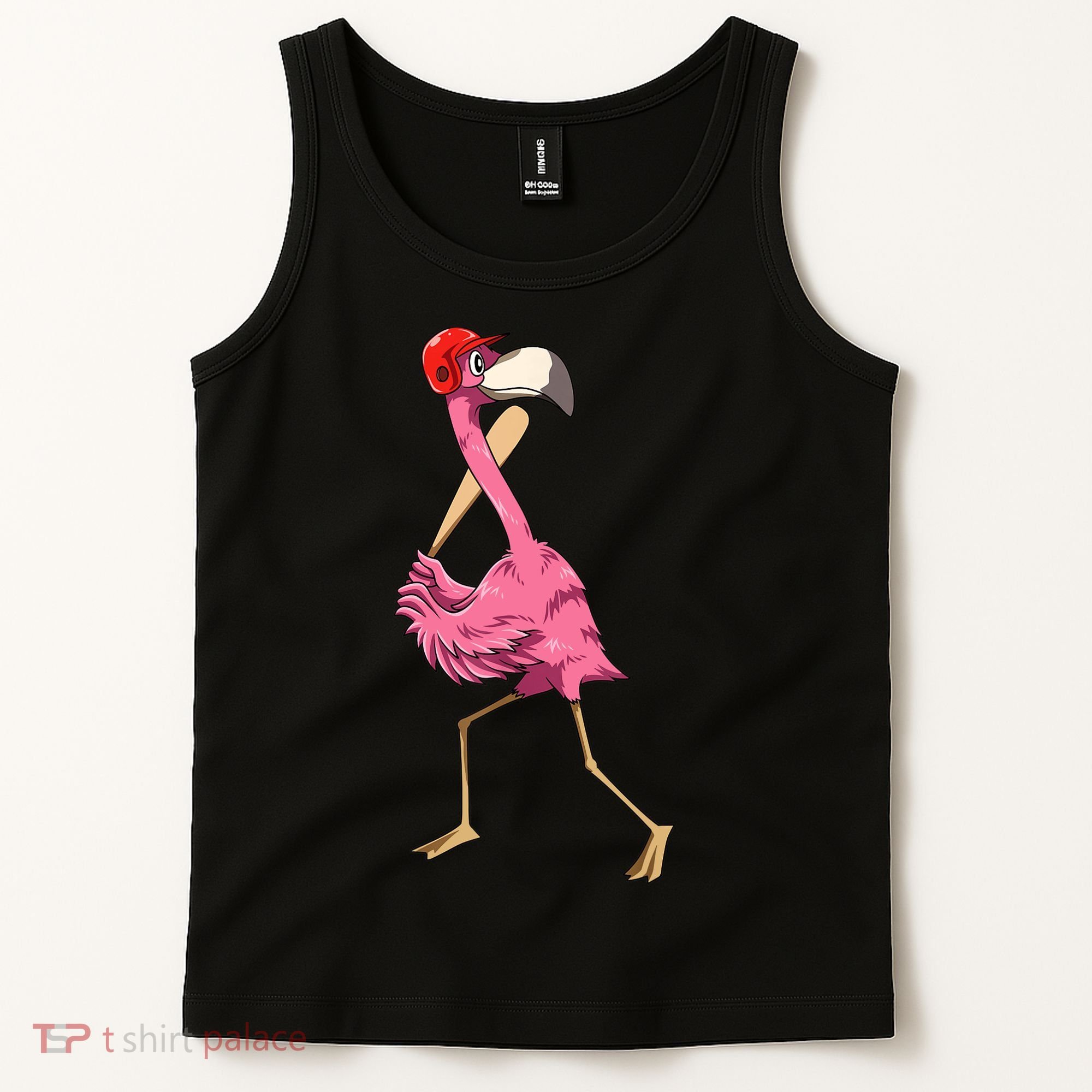 Flamingo Baseball Flamingo Playing Baseball Flamingo Tank Top