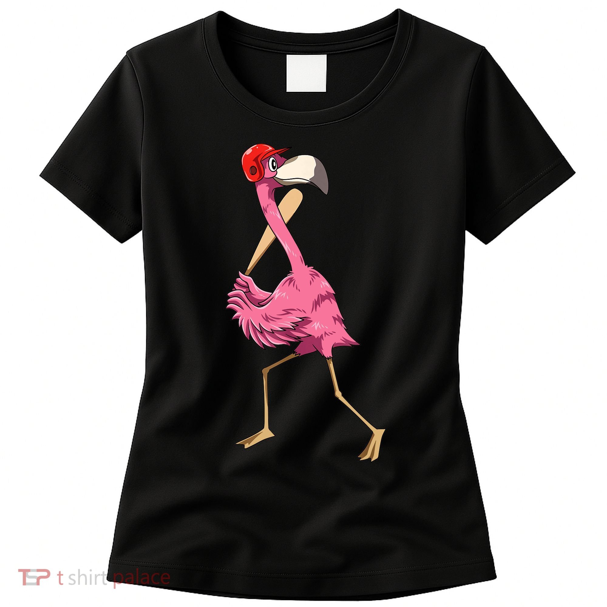 Flamingo Baseball Flamingo Playing Baseball Flamingo Women's T-Shirt