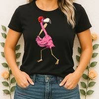 Flamingo Baseball Flamingo Playing Baseball Flamingo Women's T-Shirt thumb 2