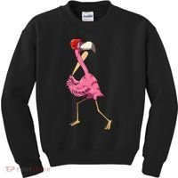 Flamingo Baseball Flamingo Playing Baseball Flamingo Kids Sweatshirt thumb 0