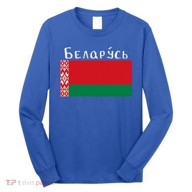 Flag Belarus Freedom Liberty Country Design Gift Long Sleeve Shirt