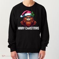 Funny Big Foot Hairy Christmas Cool Gift Women's Sweatshirt thumb 0