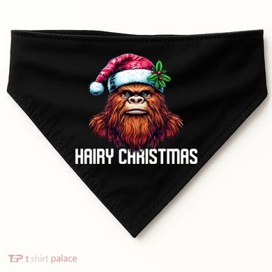 Funny Big Foot Hairy Christmas Cool Gift USA-Made Doggie Bandana