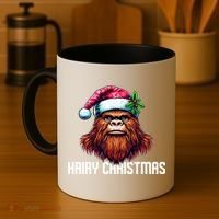 Funny Big Foot Hairy Christmas Cool Gift Coffee Mug thumb 4