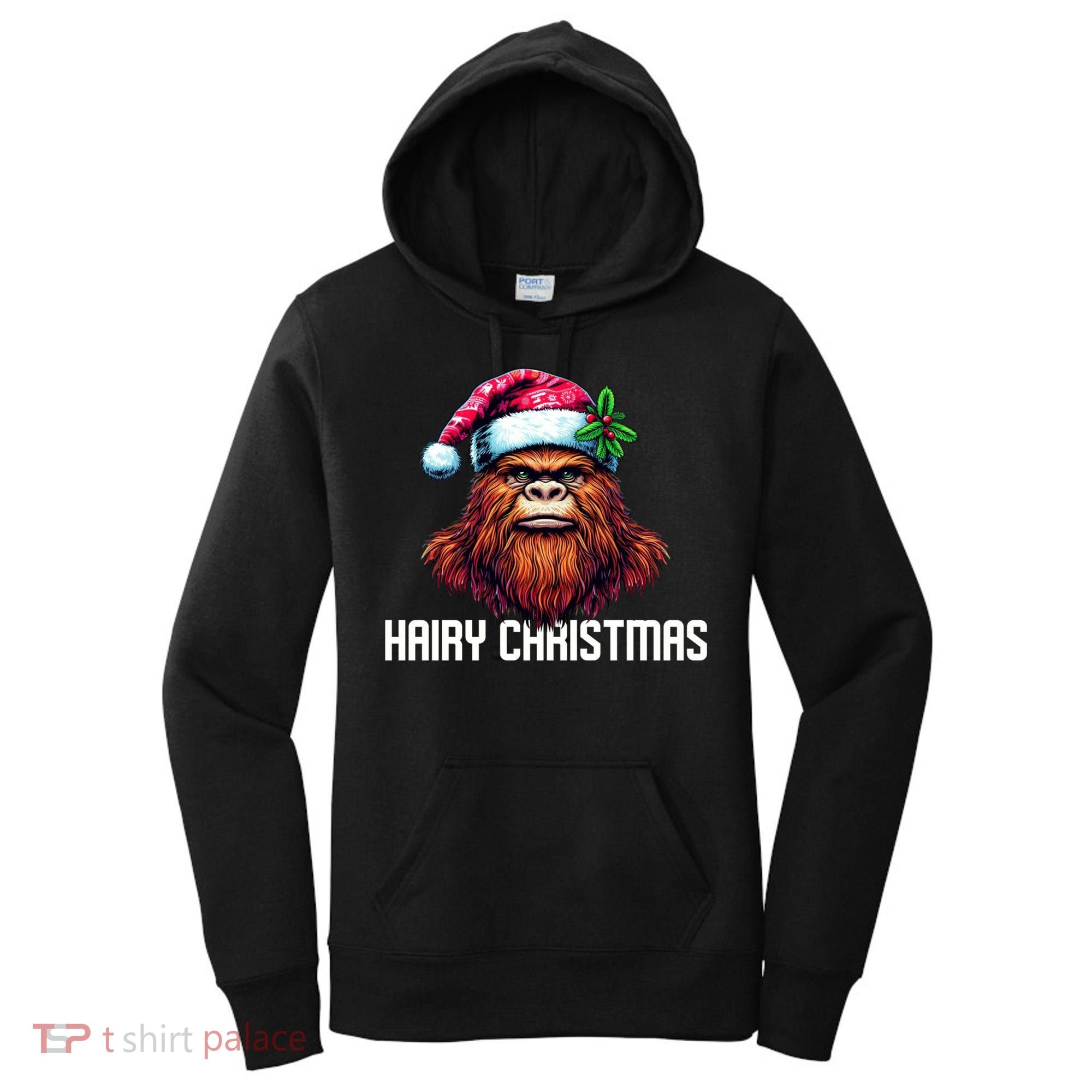 Funny Big Foot Hairy Christmas Cool Gift Women's Hoodie