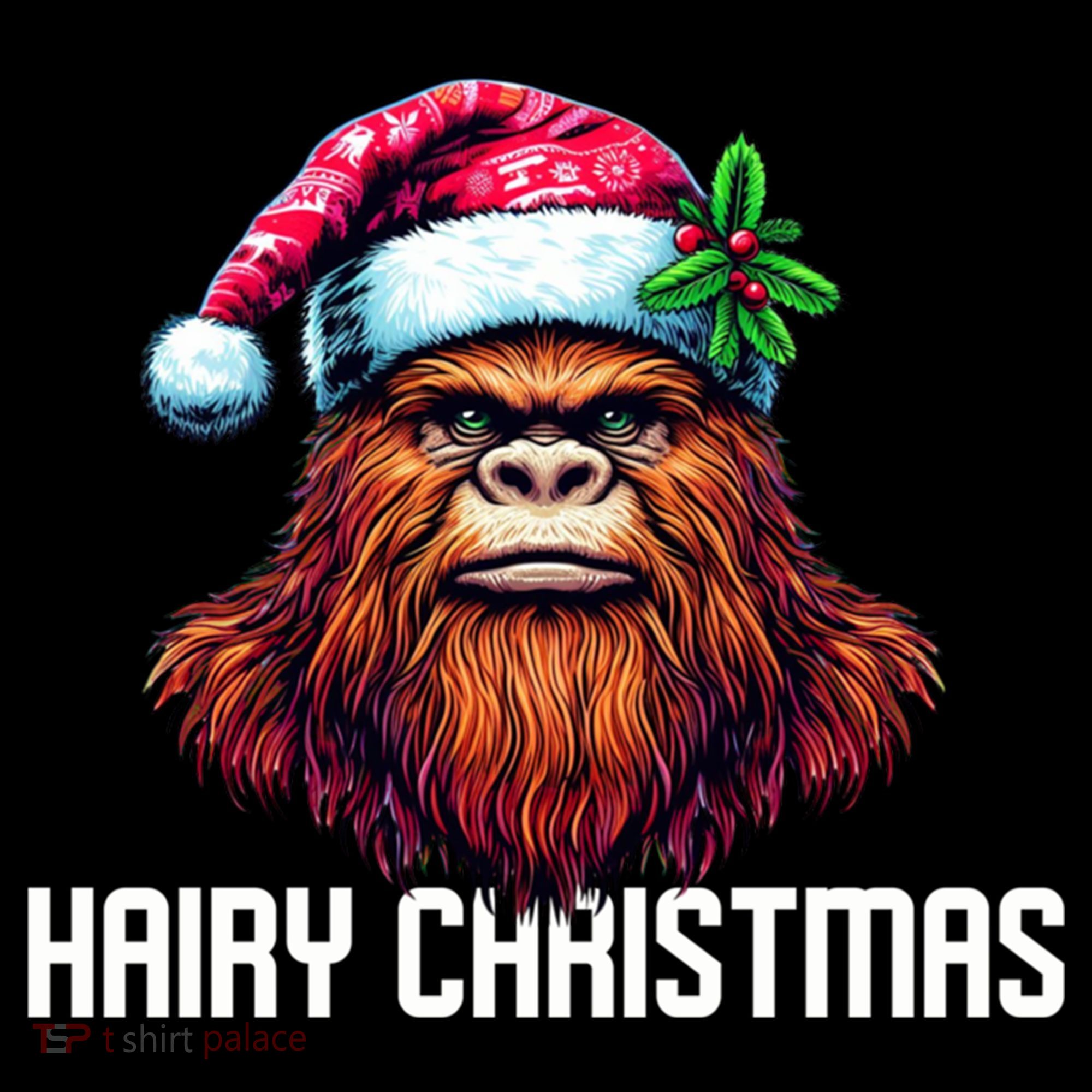 Funny Big Foot Hairy Christmas Cool Gift Women's Hoodie