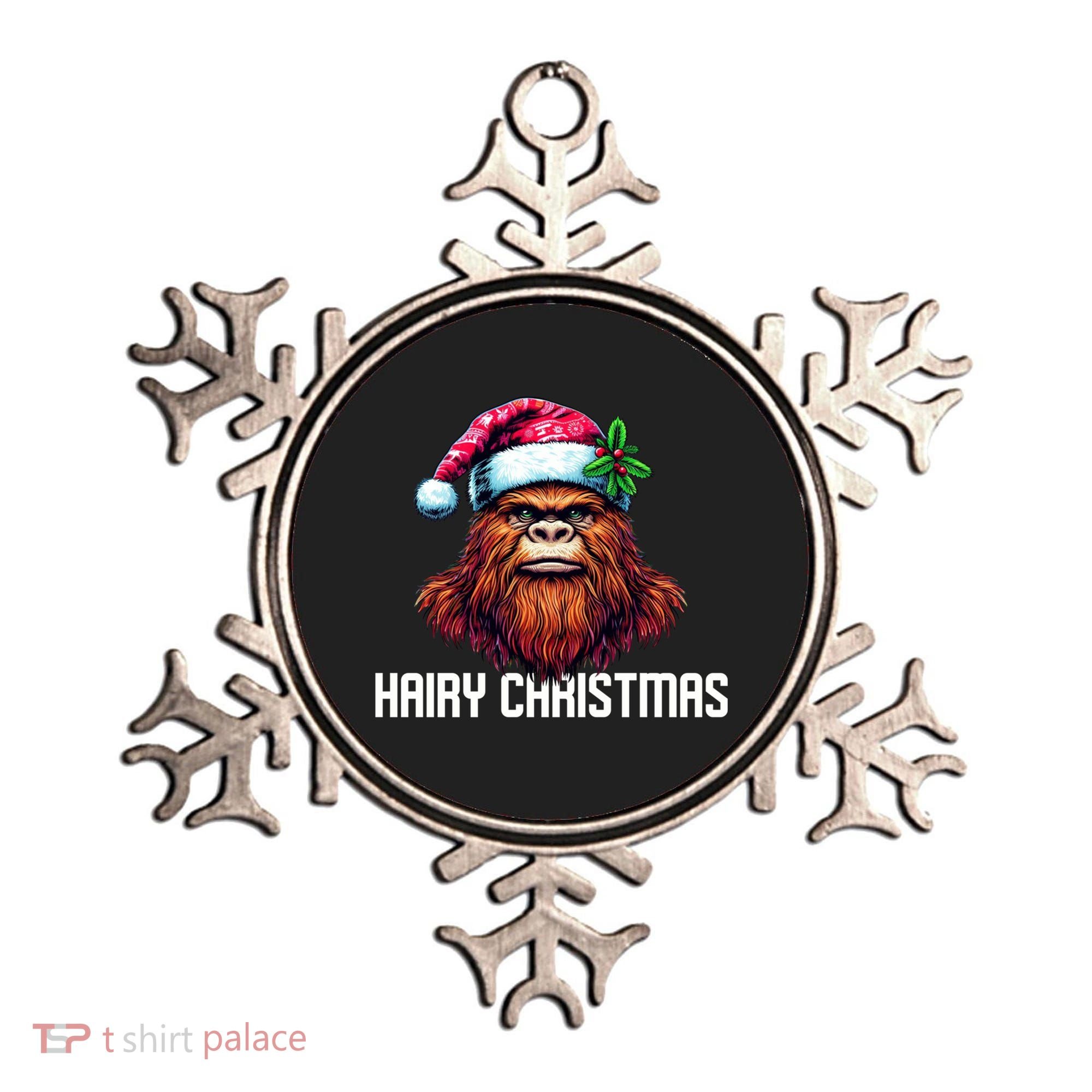Funny Big Foot Hairy Christmas Cool Gift Ornament